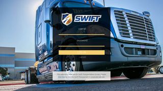 
                            6. Driver Login Page Message - Swift Owner Operator Portal Account