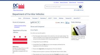 
                            5. Drivers and Companies | dc taxi - Department of For-Hire Vehicles - Dfhv Company Portal