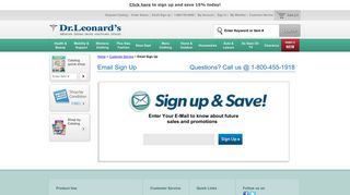 
                            3. DrLeonards.com | Email Sign Up - Dr. Leonard's - Drleonards Sign In