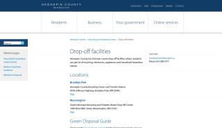 
                            2. Drop-off facilities | Hennepin County - Hennepin County Hazardous Waste Portal
