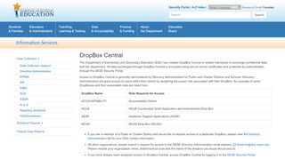 
                            3. DropBox Central - Information Services/Data Collection - Dese Security Portal