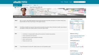 
                            1. Drug Profile Viewer (DPV) Info - eHealth Portal - Dpv Portal