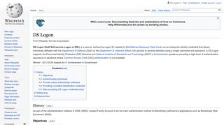 
                            8. DS Logon - Wikipedia - Dod Self Service Portal Tricare