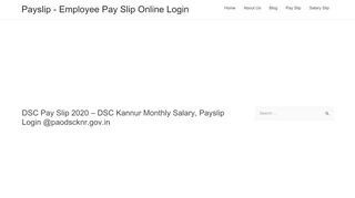 
                            3. DSC Pay Slip 2020 - Payslip - Employee Pay Slip Online Login - Dsc Payslip Portal