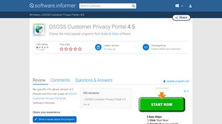 
                            5. DSGSS Customer Privacy Portal 4.5 Download - Dsgss Customer Privacy Portal