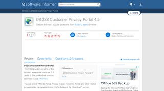 
                            3. DSGSS Customer Privacy Portal software and downloads ... - Dsgss Customer Privacy Portal