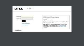 
                            1. DTCC ALERT - Application Login - Omgeo Alert Web Portal