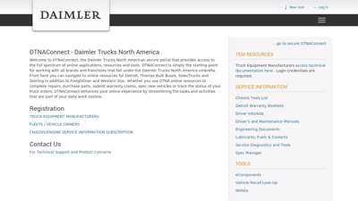 
                            5. DTNAConnect - Daimler Trucks North America