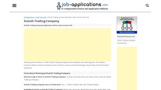 
Duluth Trading Company Application, Jobs & Careers Online
