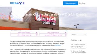 
                            5. Dunkin Donuts Online University - A Dunkin Brands Skillport ... - Dunkin Donuts Employee Training Portal