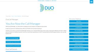 
                            6. DuoCall Manager - DUO Broadband - Duo County Portal
