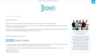 
                            4. DuoCare Help - DUO Broadband - Duo County Portal