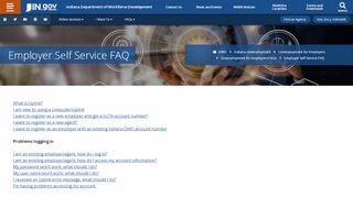
                            7. DWD: Employer Self Service FAQ - IN.gov - Indiana Workforce Development Login