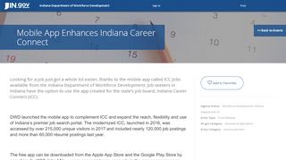 
                            7. DWD - Mobile App Enhances Indiana Career Connect - Indiana Career Connect Com Portal