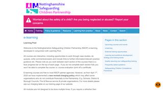 e-learning - Nottinghamshire County Council - Northumberland Learning Pool Portal