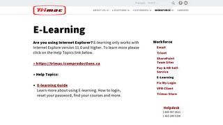 
E-Learning | Trimac Transportation
