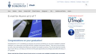 
                            3. E-mail for Alumni at U of T | UTmail+UTmail+ - U Of T Alumni Email Portal