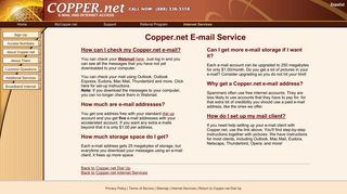
                            5. E-mail Service | Copper.net - Mycopper Portal