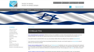 
                            3. E-Mitzvah FAQ - Israel Bonds | Invest in Israel - Israel Bonds Portal