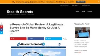 
                            8. e-Research-Global Review: A Legitimate Survey Site To Make ... - E Rg Elite Login