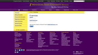 
                            4. E-services – Minnesota State University, Mankato - Mnscu Eservices Portal