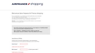 
                            7. E-Shopping - GPnet - Air France - Gpnet Air France Login
