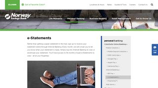 
                            5. e-Statements | Norway Savings Bank - Norway Savings Bank Online Banking Portal