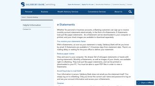 
                            5. e-Statements | Salisbury Bank and Trust Company - Salisbury Bank E Banking Portal
