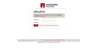 
                            4. E-Student - Macquarie University - Student Portal Mq