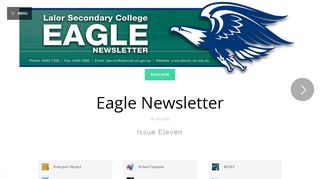 
                            2. Eagle Newsletter - Issue Eleven - iNewsletter - Lalor Secondary College Compass Portal