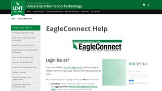 
                            5. EagleConnect Help | University Information Technology - UNT - Unt Email Portal