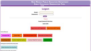 
                            1. Early Childhood Observation Tool: NM PED - Ecot Portal
