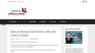 
                            5. Earn At Home Club Review: (Why It's a Dirty SCAM!) - Earn At Home Club Portal