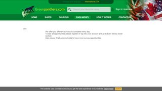 
                            4. Earn Money - GreenPanthera.com - Greenpanthera Portal