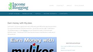 
                            8. Earn money with MyLikes - Side Income Blogging - Mylikes Login