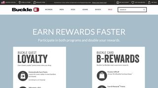
Earn Rewards Faster, Guest Loyalty | Buckle  
