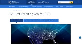 EAS Test Reporting System (ETRS) | Federal ... - Erts Portal
