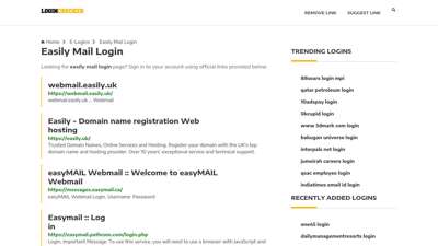 Easily Mail Login — Sign In to Your Account