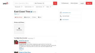
East Coast Tires - Tires - Phone Number - Yelp  
