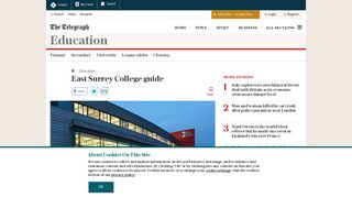 
                            6. East Surrey College guide - The Telegraph - East Surrey College Portal