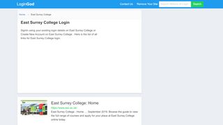 
                            5. East Surrey College Login or Sign Up - East Surrey College Portal