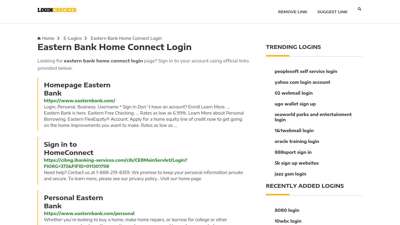 Eastern Bank Home Connect Login — Sign In to Your Account