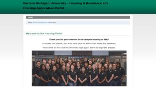 
                            3. Eastern Michigan University - Welcome to the Housing Portal - Emu Housing Portal