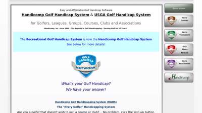 Easy and Affordable Golf Handicap Software