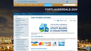 
                            3. Easy Payment Options | City of Fort Lauderdale, FL - Fort Lauderdale Utility Portal