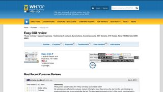 
                            4. EasyCGI Review 2020 - ratings by 78 users. Avg. Rank 1.6/10 - Easycgi Com Portal