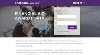 eAward Financial Aid Award Letter | Chatham University, Pittsburgh, PA - Chatham University Portal