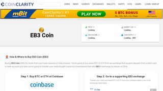 EB3 Coin | Coin Clarity - Eb3 Coin Portal
