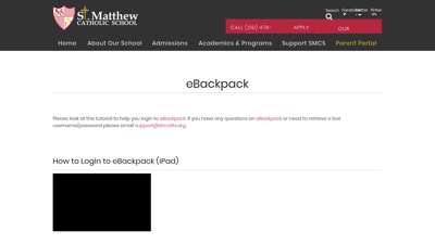 
eBackpack - St. Matthew Catholic School - San Antonio, TX
