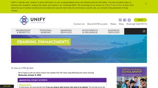 
                            3. eBANKING ENHANCEMENTS | UNIFY Financial Credit Union - Unify Ebanking Portal